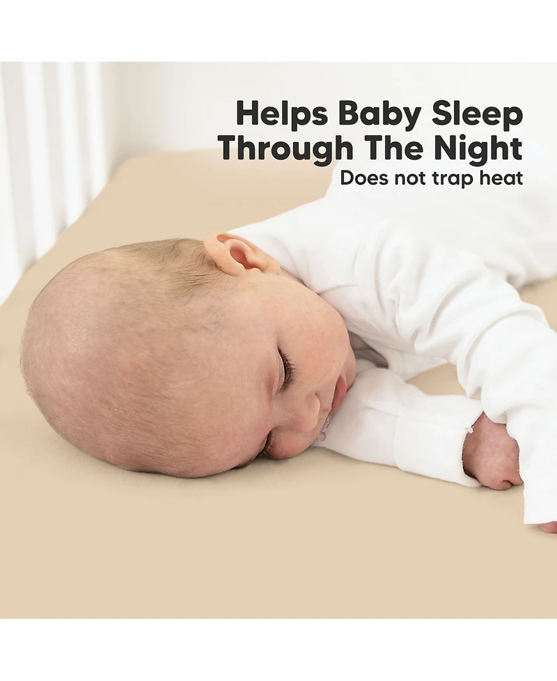 KeaBabies 2pk Soothe Fitted Crib Sheets Neutral, Baby Sheets, Fits Standard Nursery Mattress
