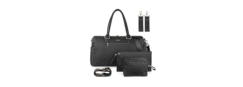 Iniuniu Diaper Bag Tote Baby Travel Bag with Changing Pad and Cosmetic Bag