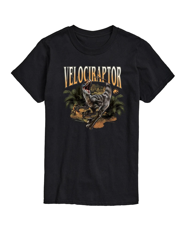 Airwaves Men's Jurassic World Rebirth Velociraptor Graphic T-Shirt