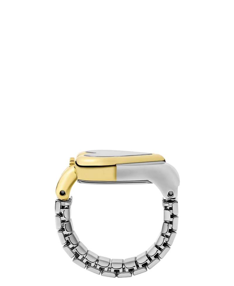 Kate Spade New York Women's Monroe Heart Two-Hand Two-tone Stainless Steel Ring Watch, 22mm