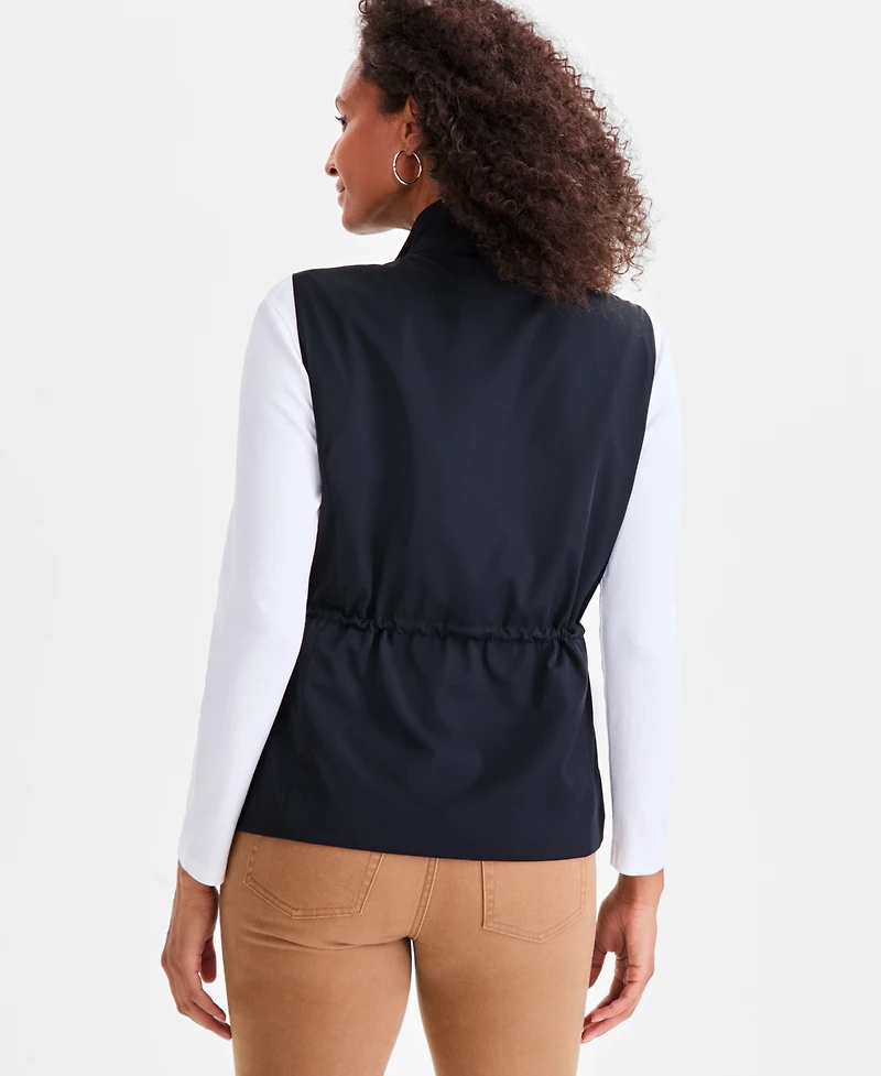 Style & Co Women's Zip-Front Tech Cargo Vest, Macy's Exclusive