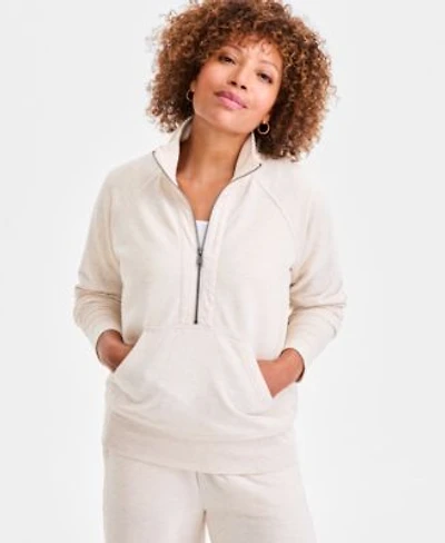 Style Co Womens Luxsoft Fleece Half Zip Sweatshirt Xs Pxl Macys Exclusive