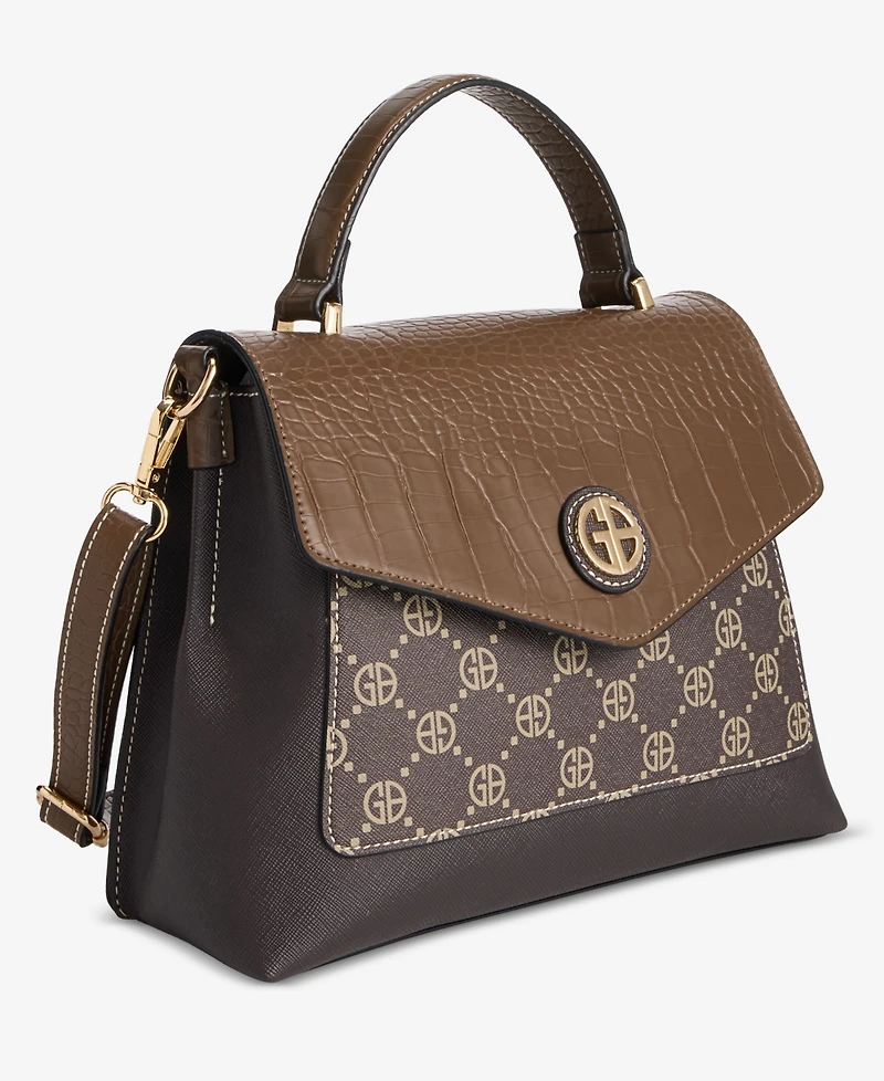 Giani Bernini Small Monogram Top Handle Crossbody, Macy's Exclusive