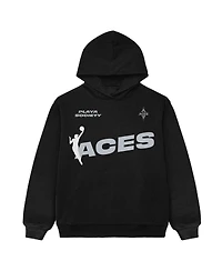 Playa Society Men's and Women's Black Las Vegas Aces Team Pullover Hoodie