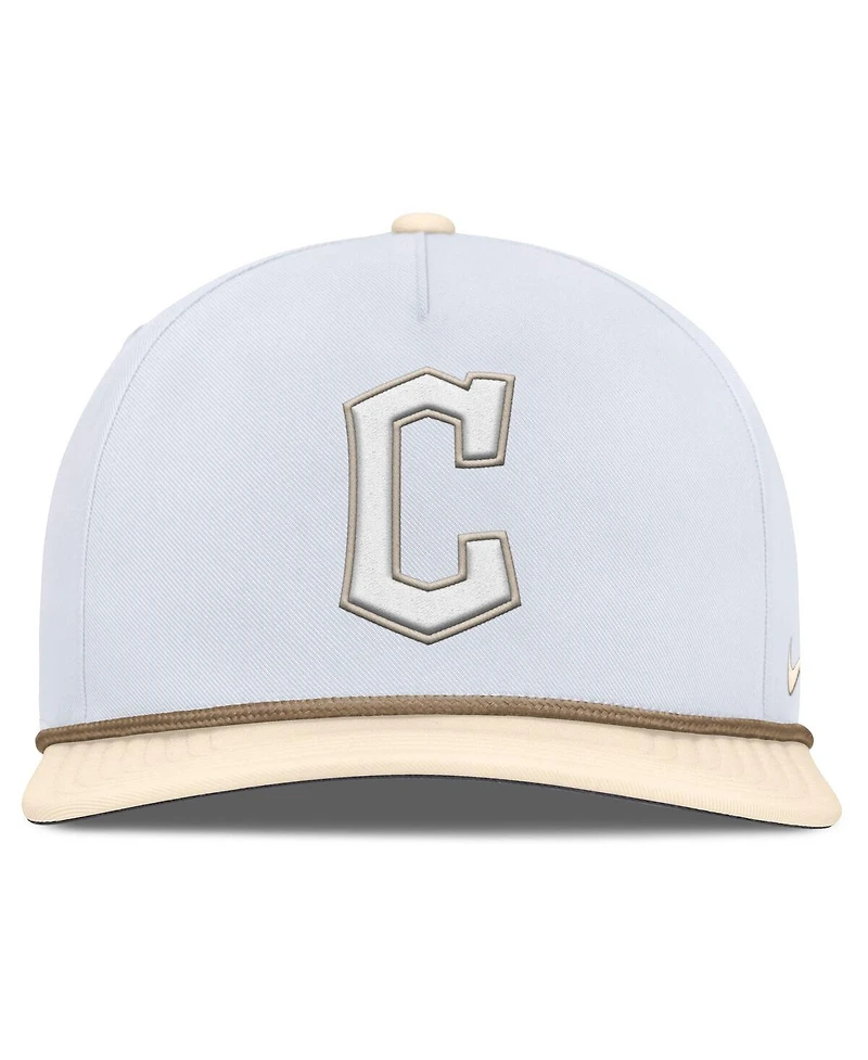 Nike Men's White/Cream Cleveland Guardians Pro Performance Snapback Hat