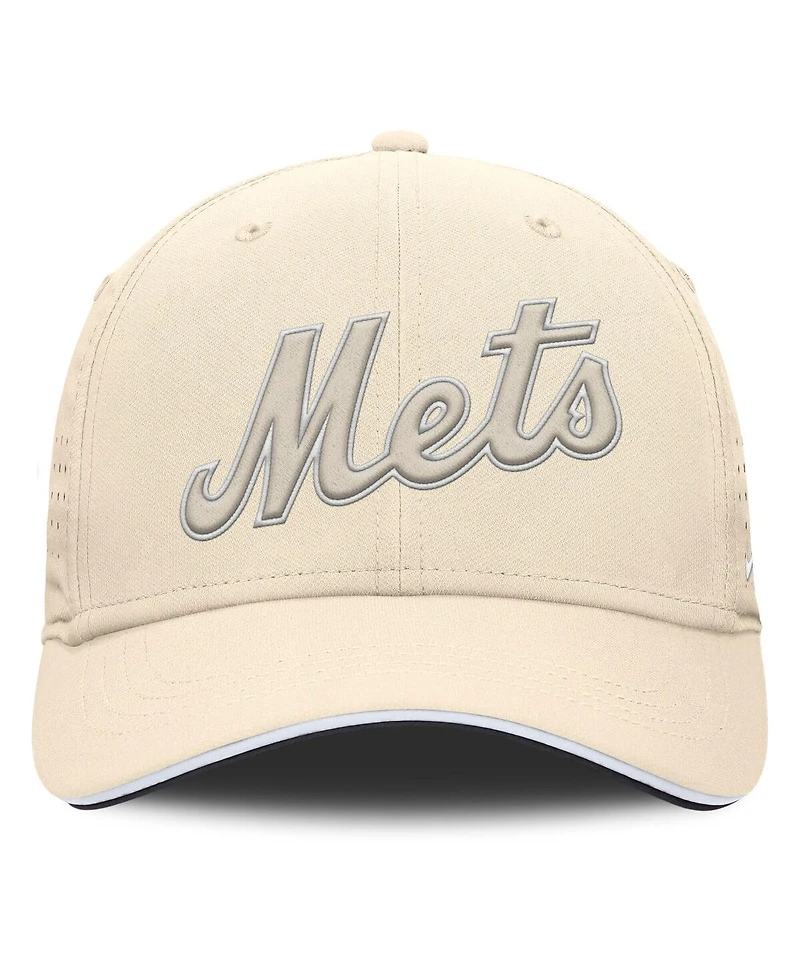 Nike Men's Cream New York Mets Rise Performance Flex Hat