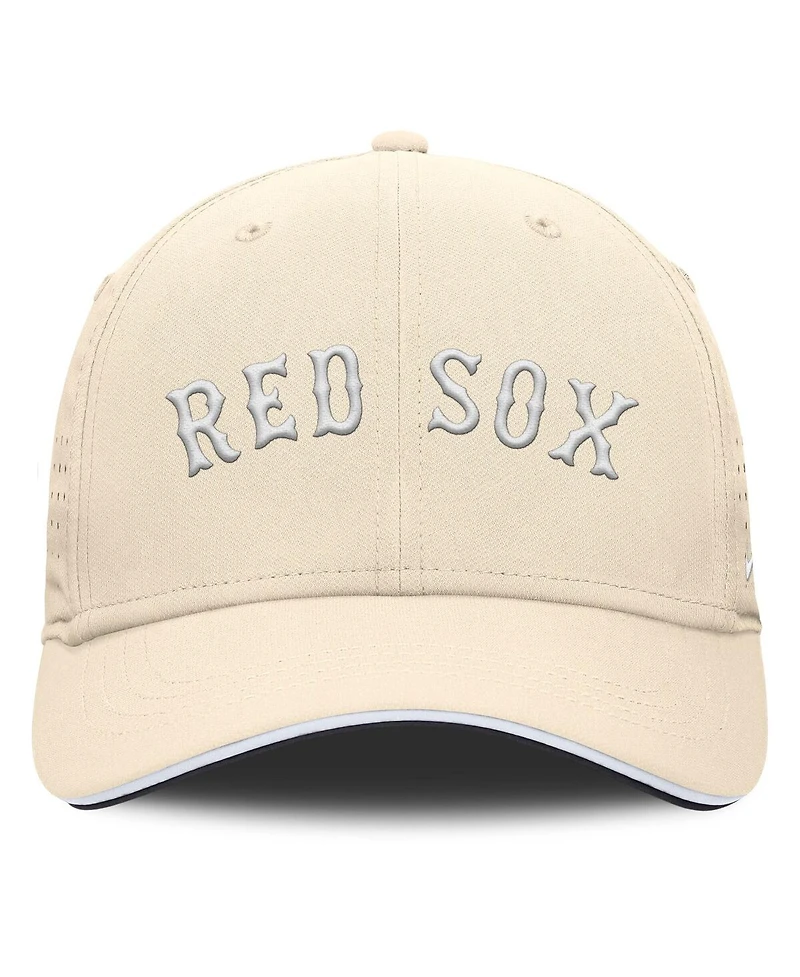 Nike Men's Cream Boston Red Sox Rise Performance Flex Hat
