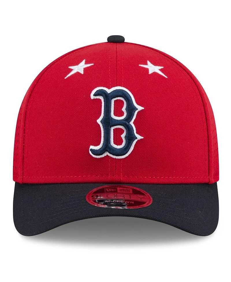 New Era Men's Red/Navy Boston Red Sox 2025 Mlb All-Star Game 9FORTY M-Crown Adjustable Hat