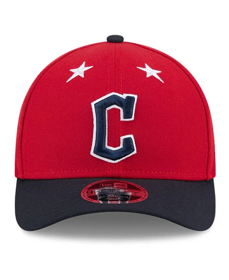 New Era Men's Red/Navy Cleveland Guardians 2025 Mlb All-Star Game 9FORTY M-Crown Adjustable Hat