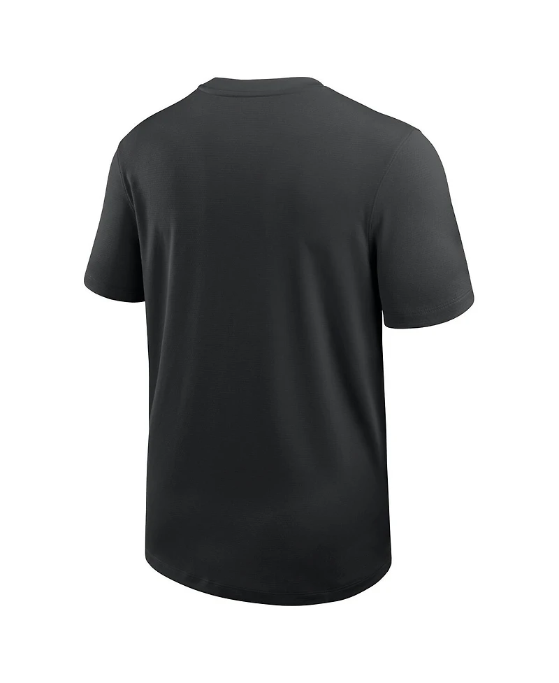 Nike Men's Black Iowa Hawkeyes 2025 Sideline Uv Performance Coach T-Shirt