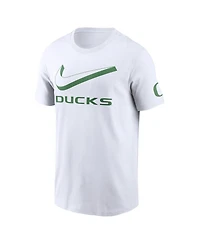 Nike Men's White Oregon Ducks Primetime 2-Hit Swoosh T-Shirt