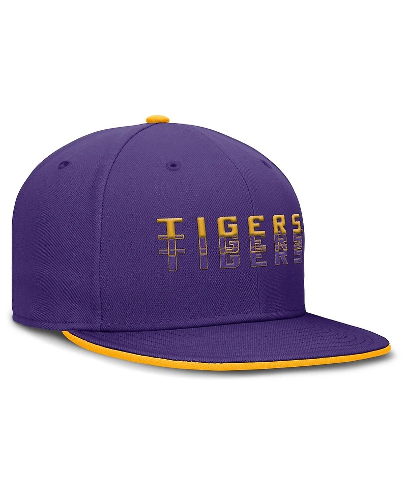 Nike Men's Purple Lsu Tigers True Primetime Performance Fitted Hat