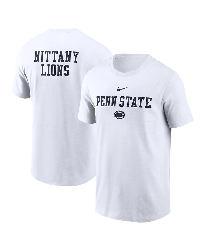 Nike Men's White Penn State Nittany Lions 2-Hit Stacked T-Shirt