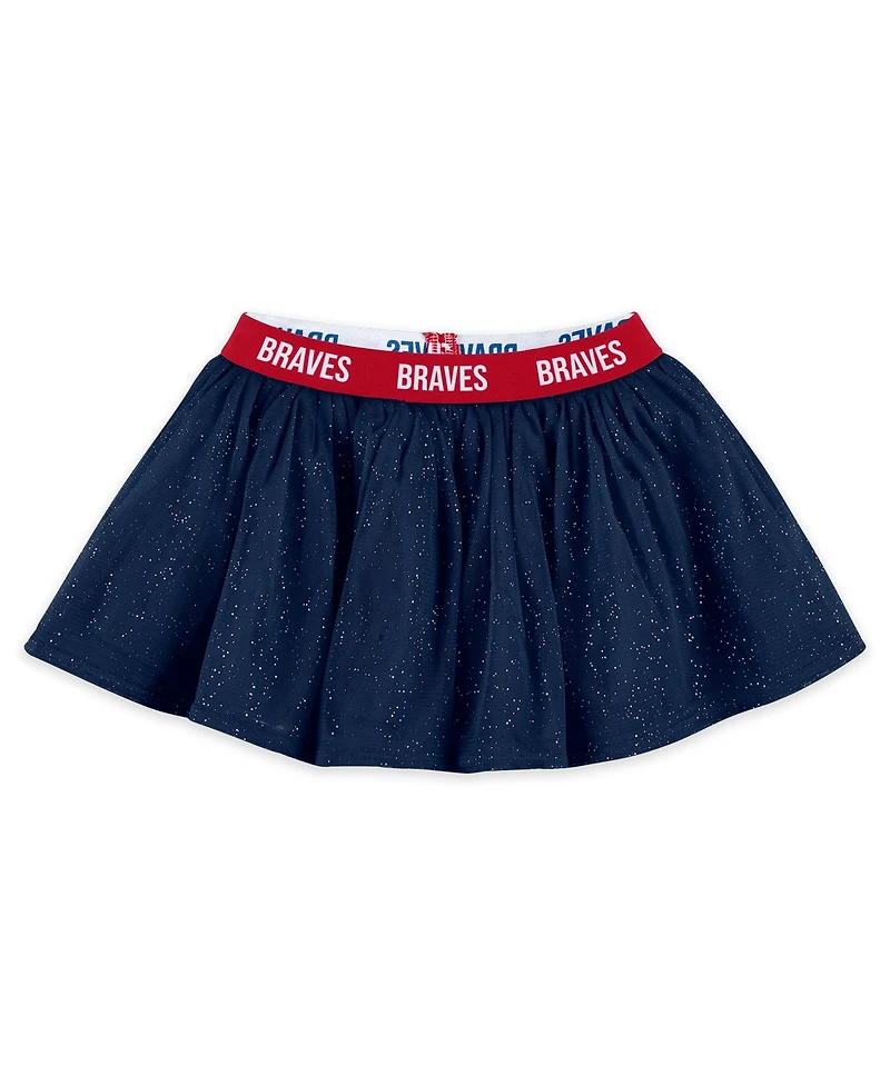 Wear by Erin Andrews Baby Boys and Girls 3-Piece Atlanta Braves Tutu Set