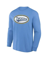 Fanatics Men's Light Blue Pittsburgh Penguins Vintage Rewind Long Sleeve T-Shirt