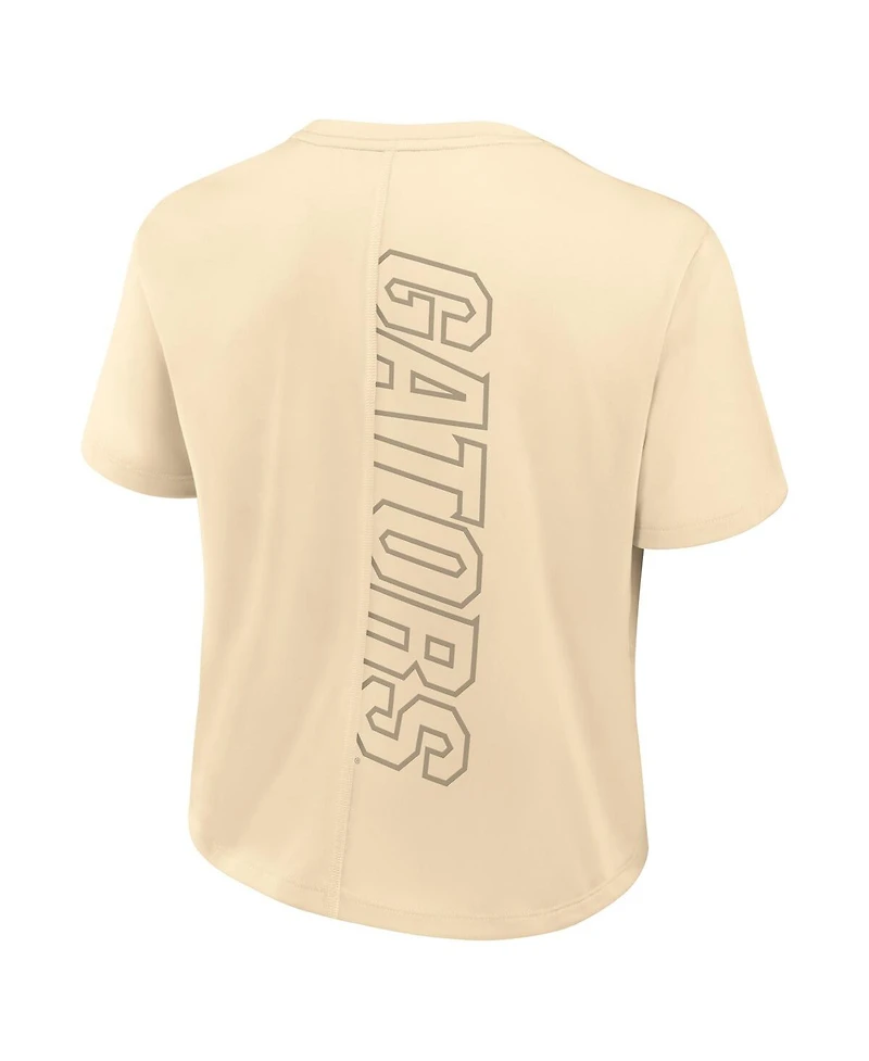 Nike Women's Tan Florida Gators Performance Cropped T-Shirt