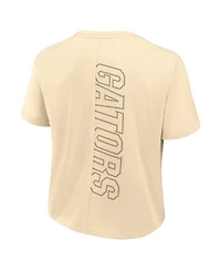 Nike Women's Tan Florida Gators Performance Cropped T-Shirt
