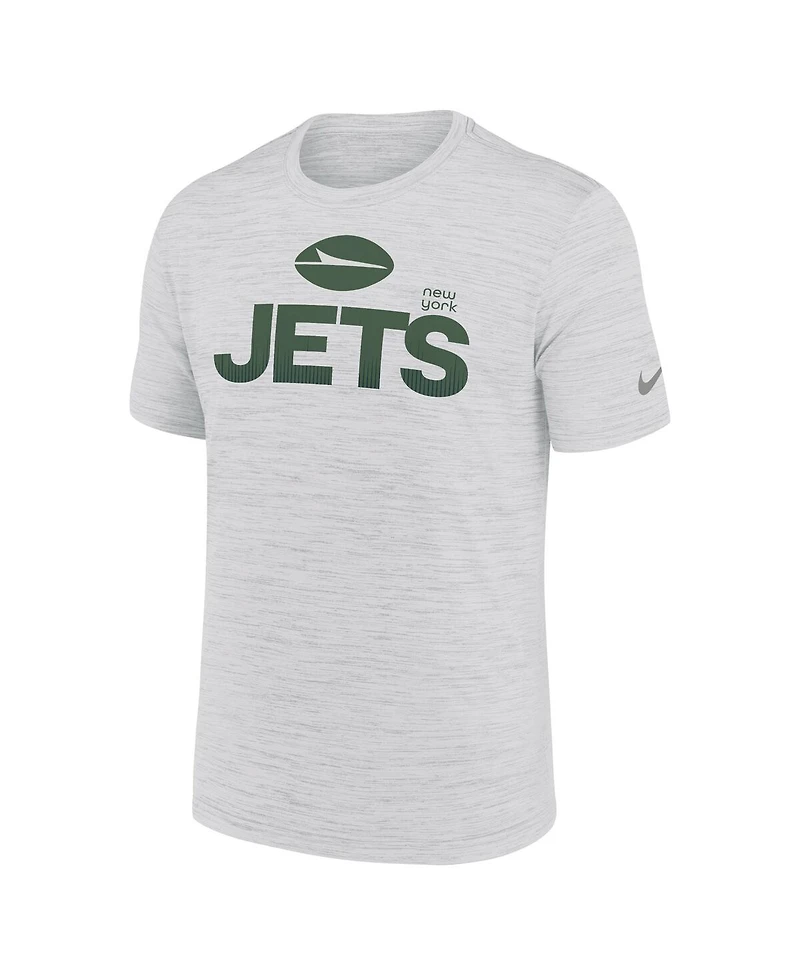 Nike Men's Ash New York Jets Blitz Velocity Modern Performance T-Shirt