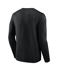 Fanatics Men's Black Pittsburgh Penguins Authentic Pro Core Secondary Long Sleeve T-Shirt
