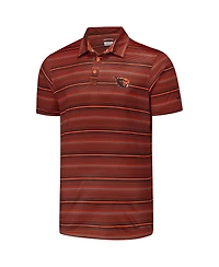 Columbia Men's Orange Oregon State Beavers Pfg Super Terminal Tackle Omni-Shade Stripe Polo Shirt