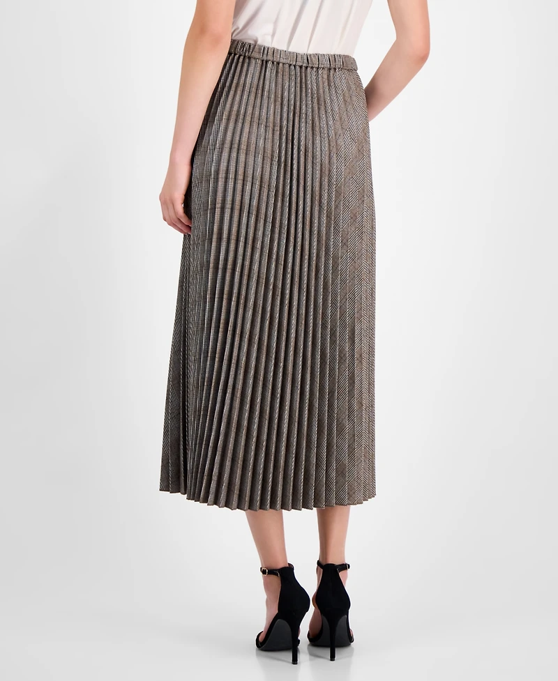 Anne Klein Women's Pleated Pull-On Midi Skirt