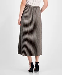 Anne Klein Women's Pleated Pull-On Midi Skirt