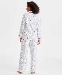 Charter Club Women's 2-Pc. Cotton Flannel Packaged Pajamas Set, Created for Macy's