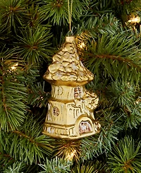 Holiday Lane Enchanted Forest Glass Fairy House Ornament, Macy's Exclusive