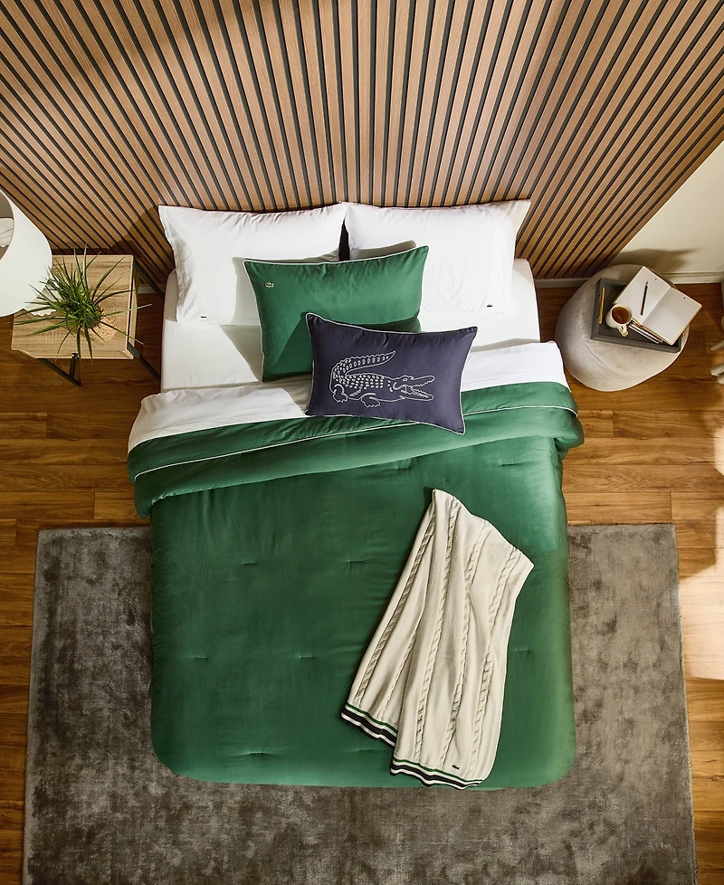 Lacoste Tiebreak Solid 2-Pc. Comforter Set, Twin