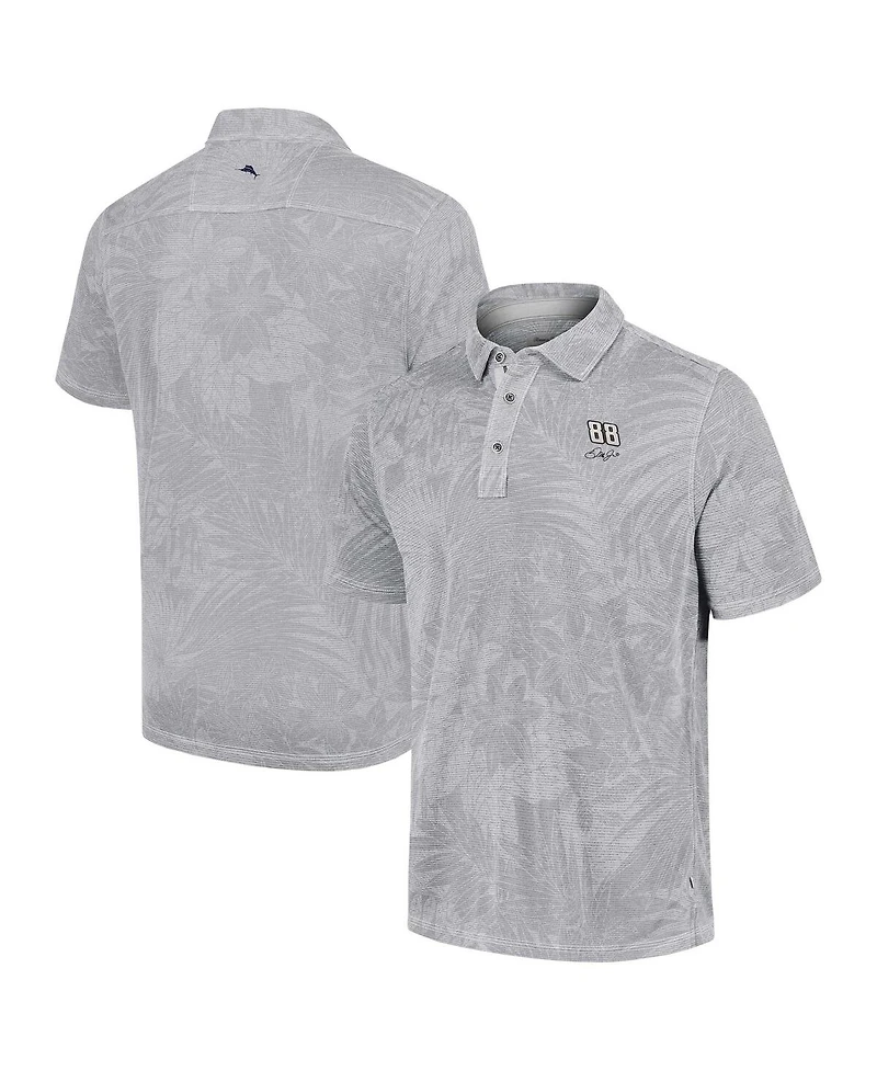 Tommy Bahama Men's Gray Dale Earnhardt Jr. Santiago Paradise Polo Shirt