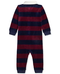 Polo Ralph Lauren Baby Boys Velour Rugby Coverall