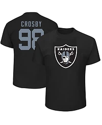 Fanatics Men's Maxx Crosby Black Las Vegas Raiders Big Tall Player Name Number T-Shirt