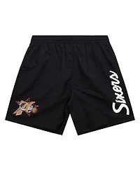 Mitchell & Ness Men's Black Philadelphia 76ers Team Essentials Nylon Shorts