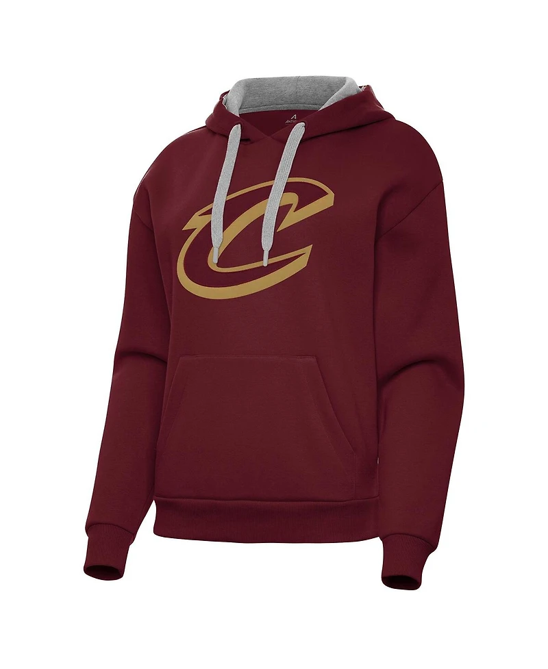 Antigua Women's Wine Cleveland Cavaliers Victory Pullover Hoodie