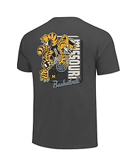 Image One Men's Charcoal Missouri Tigers Comfort Colors Mascot Dunk T-Shirt