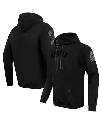 Pro Standard Men's Devin Booker Black Phoenix Suns Triple Tonal Player Pullover Hoodie
