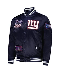 Pro Standard Men's Navy New York Giants Sublimated Satin Full-Snap Jacket
