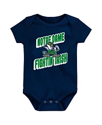 Outerstuff Baby Boys and Girls 3-Pack Notre Dame Fighting Irish Sunday Comics Bodysuit