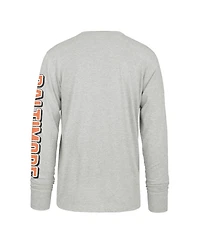 '47 Brand Men's Gray Baltimore Orioles Big Tall Distressed Franklin Long Sleeve T-Shirt