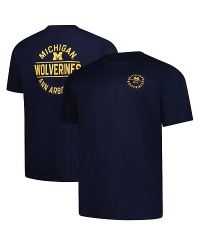 Fanatics Men's Navy Michigan Wolverines Big Tall Fast Break 2 Hit T-Shirt