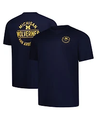 Fanatics Men's Navy Michigan Wolverines Big Tall Fast Break 2 Hit T-Shirt