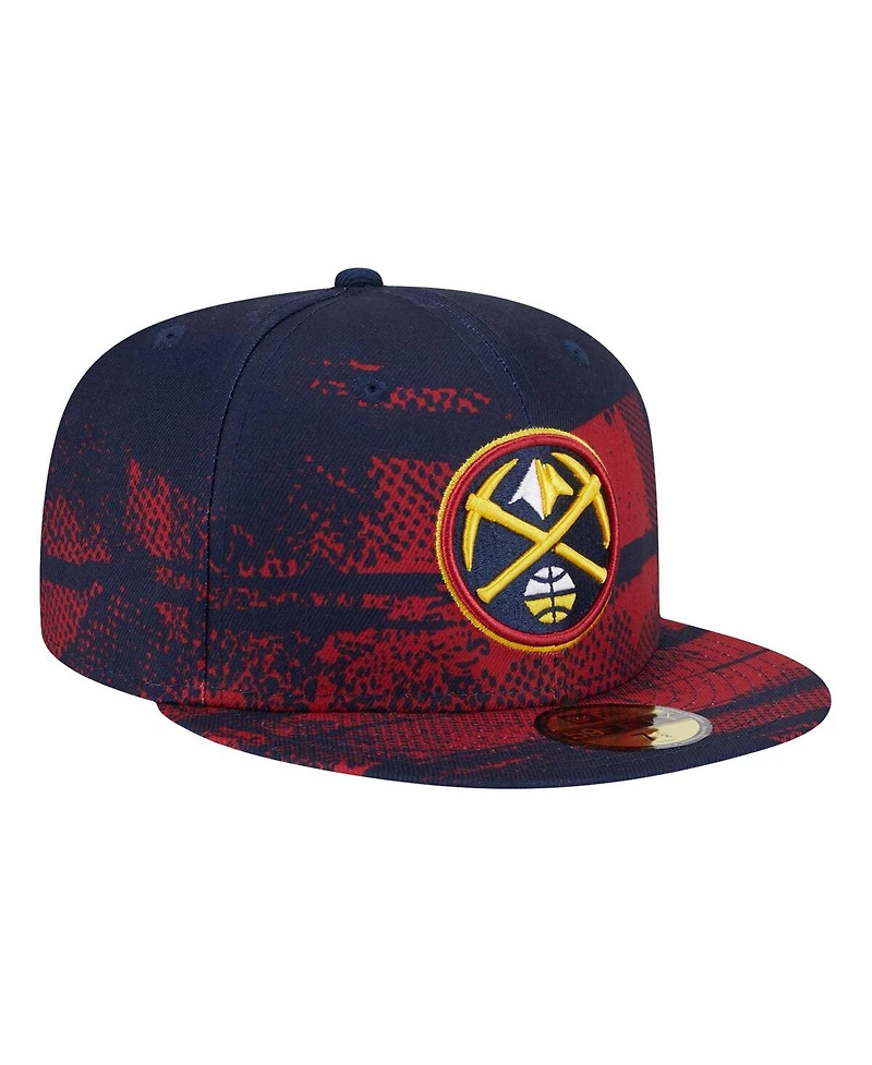 New Era Men's Navy Denver Nuggets Tip-Off 59FIFTY Fitted Hat