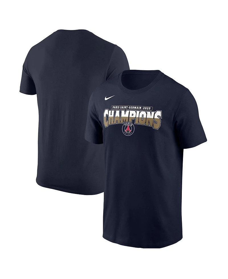 Nike Men's Navy Paris Saint-Germain 2025 Champions League Winners Core T-Shirt