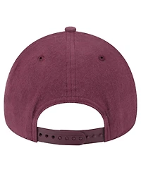 New Era Men's Maroon San Francisco Giants Moleskin Crown A-Frame 9FORTY Adjustable Hat