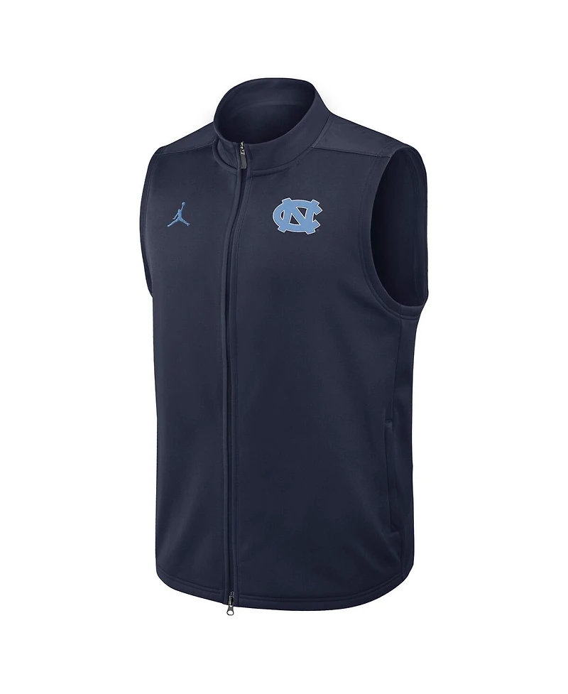 Jordan Men's Navy North Carolina Tar Heels Primetime Victory Performance Full Zip Vest