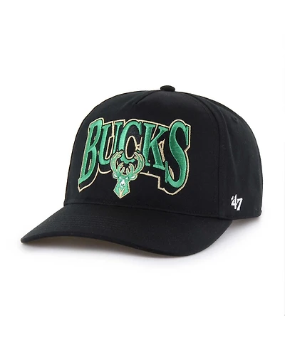 '47 Brand Men's Black Milwaukee Bucks Every Time Past Champs Hitch Adjustable Hat