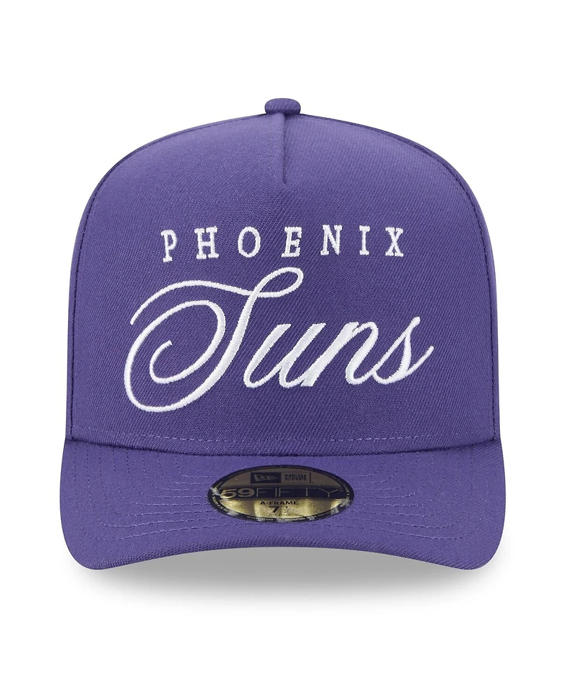 New Era Men's Purple Phoenix Suns 2025 Nba Draft A-Frame 59FIFTY Fitted Hat
