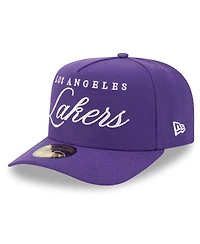 New Era Men's Purple Los Angeles Lakers 2025 Nba Draft A-Frame 59FIFTY Fitted Hat