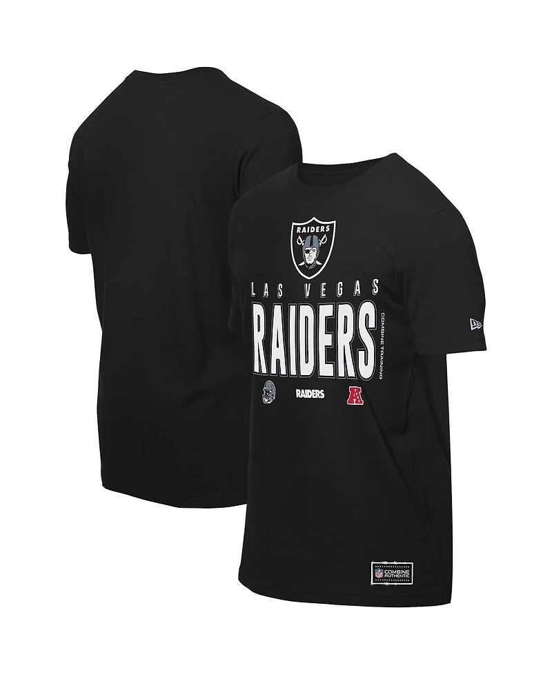 New Era Men's Black Las Vegas Raiders 2025 Nfl Training Camp T-Shirt
