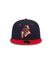New Era Men's Navy Portland Sea Dogs Theme Nights 59FIFTY Fitted Hat